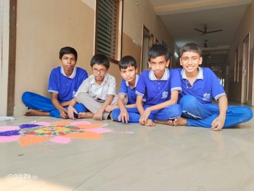 "Vibrant Rangoli Activities at GPS School"