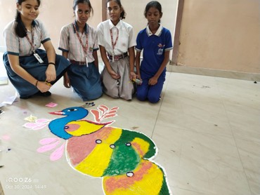 "Vibrant Rangoli Activities at GPS School"