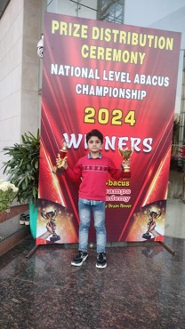 "Mayank Yadav Secures Rank 1 at National Abacus Championship!"